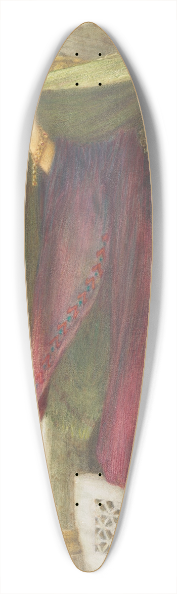 Thomas Matthews Rooke - Herodias 39.3 inch art pintail longboard deck