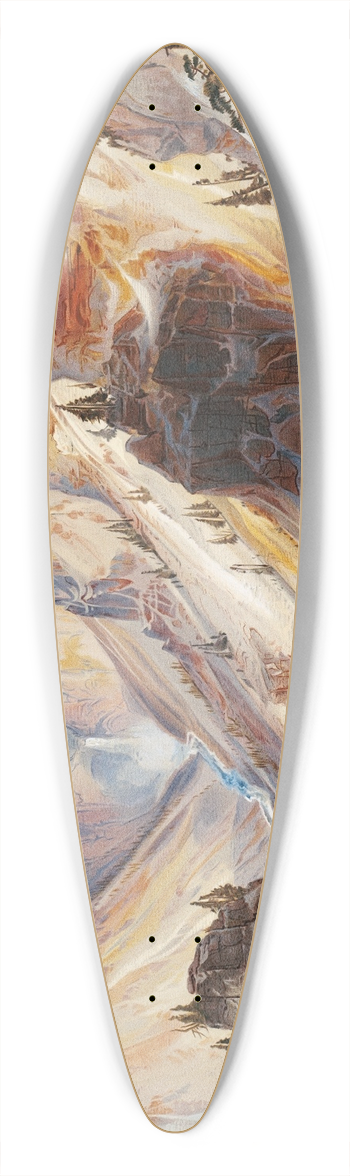 Thomas Moran - The Grand Canyon, Yellowstone 39.3 inch art pintail longboard deck