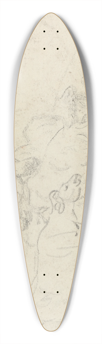 Thomas Rowlandson - Cattle 39.3 inch art pintail longboard deck