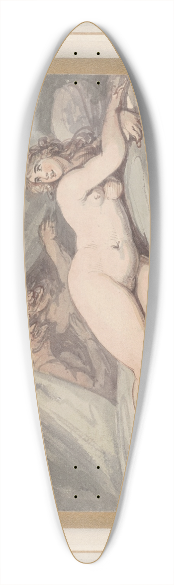 Thomas Rowlandson - Nymph and satyrs 39.3 inch art pintail longboard deck