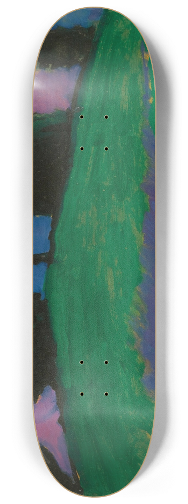 Alexej von Jawlensky - Dunkle Bumeber Grnem Hang (Dark Trees Over Green Slope) 8.25 inch art skate deck