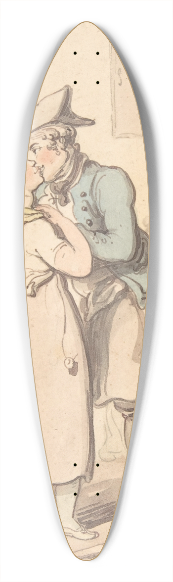 Thomas Rowlandson - The Sailors Return from Active Service 39.3 inch art pintail longboard deck