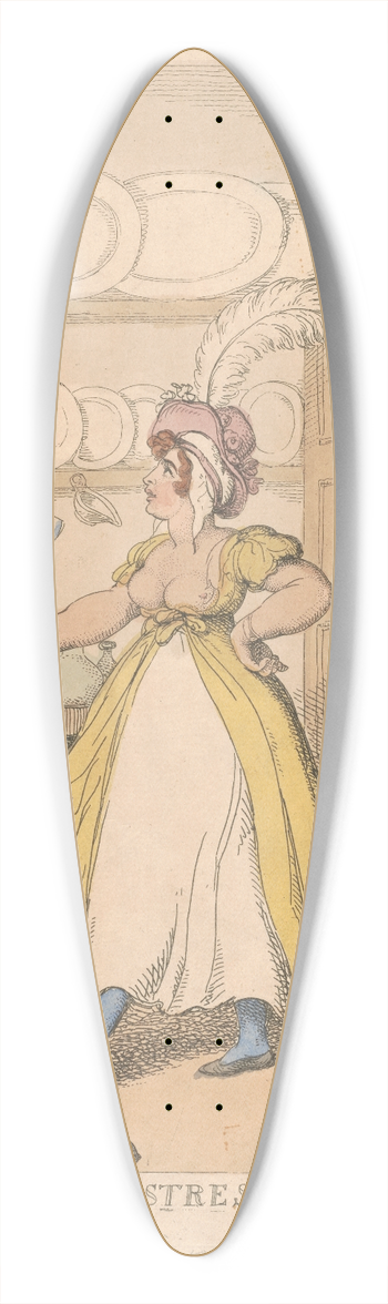 Thomas Rowlandson - Whos mistress now 39.3 inch art pintail longboard deck