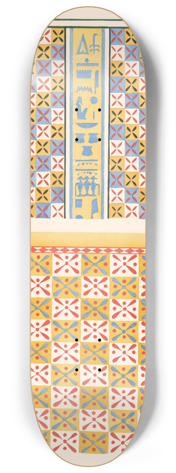 Gustave Jquier - 13. Plafond du Tombeau Danna (n 81), 14. Plafond du Tombeau de Menkheper (n 79) 8.25 inch art skate deck