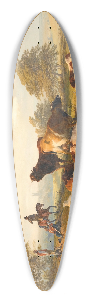 Thomas Sidney Cooper - An Evening Repose 39.3 inch art pintail longboard deck