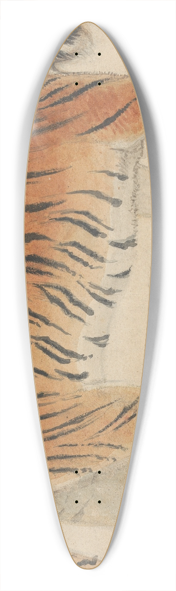 Thomas Stothard - A Tiger 39.3 inch art pintail longboard deck