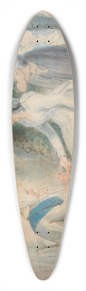 Thomas Stothard - The Fortune Teller 39.3 inch art pintail longboard deck