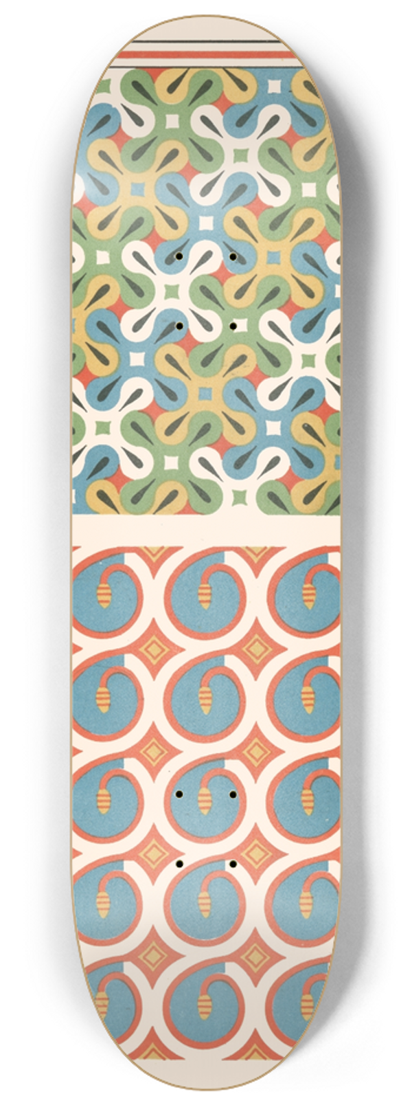 Gustave Jquier - 42. Plafond du Tombeau Damenemhat (n 82), 43. Plafond du Tombeau de Hapousenb (n 67) 8.25 inch art skate deck