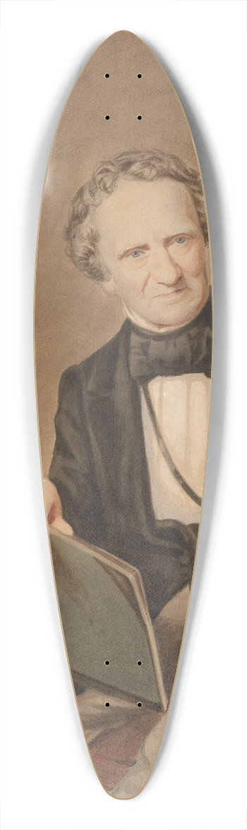 Thomas Sully - Self-Portrait 39.3 inch art pintail longboard deck