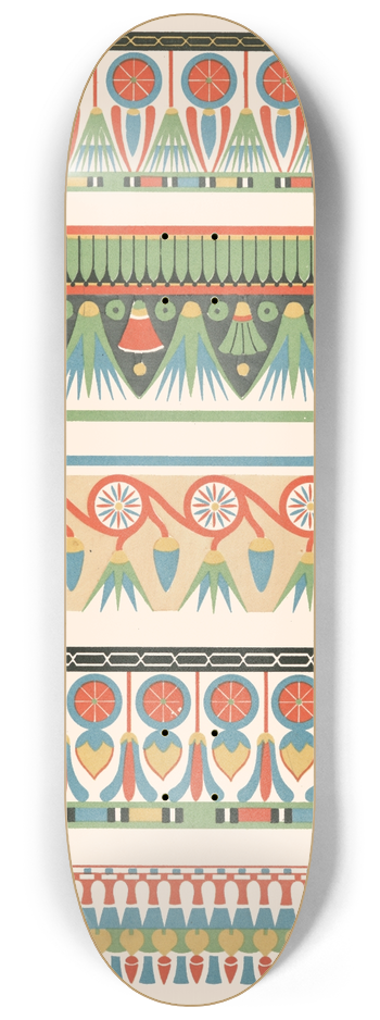 Gustave Jquier - 58. Frise du Tombeau de Sebek-Hotep (n 63). 8.25 inch art skate deck