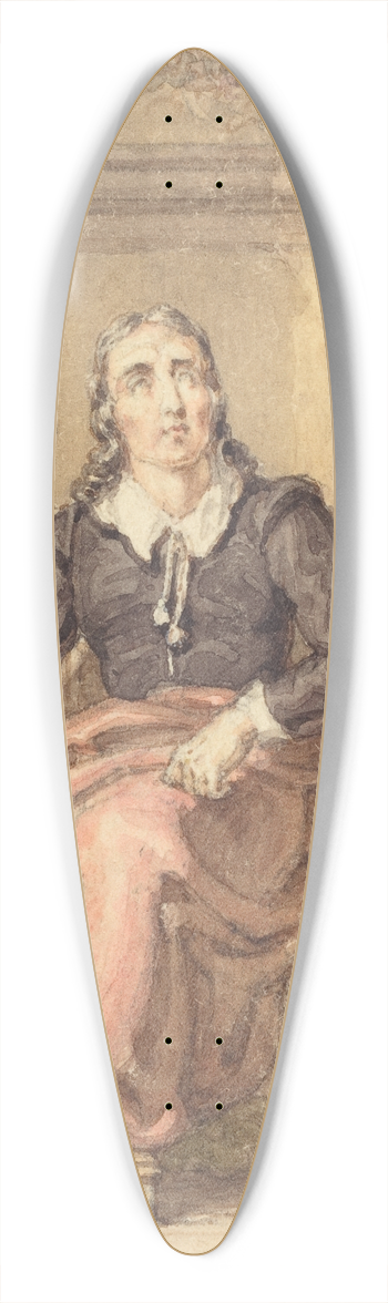 Thomas Uwins - The Blind Milton 39.3 inch art pintail longboard deck