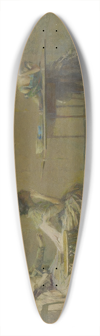 Thomas Wilmer Dewing - The Gossip 39.3 inch art pintail longboard deck