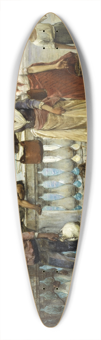 Thomas Wilmer Dewing - Water Carriers, Venice 39.3 inch art pintail longboard deck