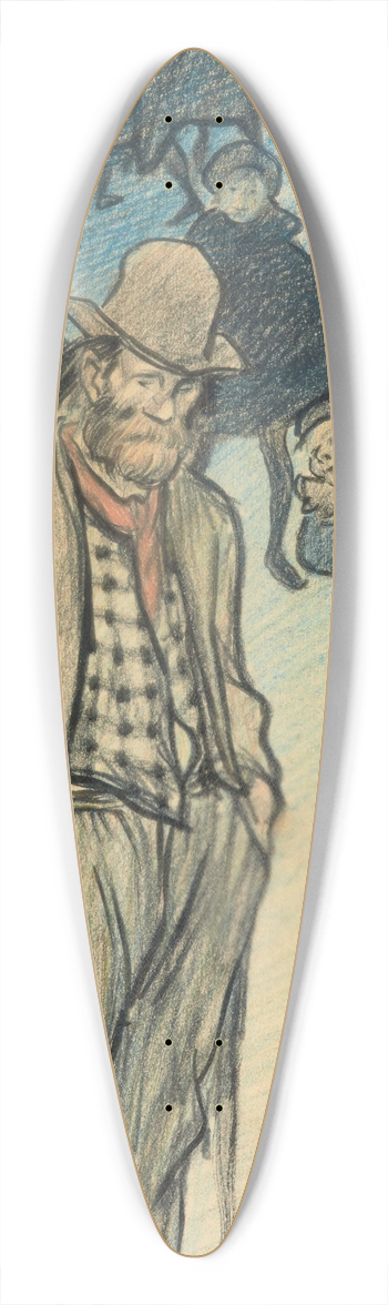 Thophile Alexandre Steinlen - La sortie de lcole 39.3 inch art pintail longboard deck