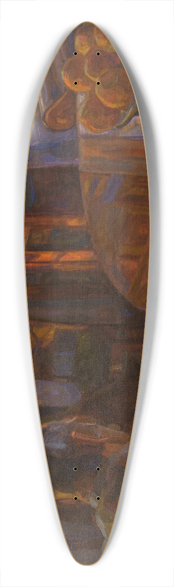 Thorvald Erichsen - Interior 39.3 inch art pintail longboard deck