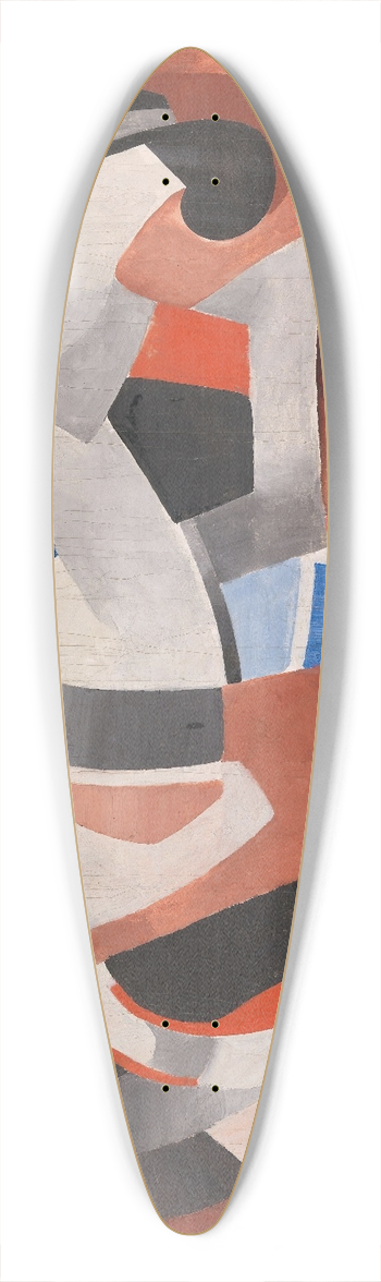 Thorvald Hellesen - Composition 39.3 inch art pintail longboard deck