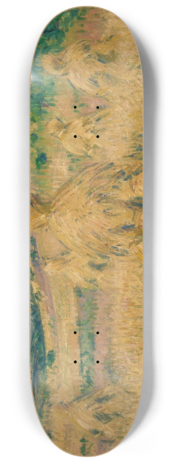 Gustave Loiseau - La moisson, environs de Louviers, Eure 8.25 inch art skate deck