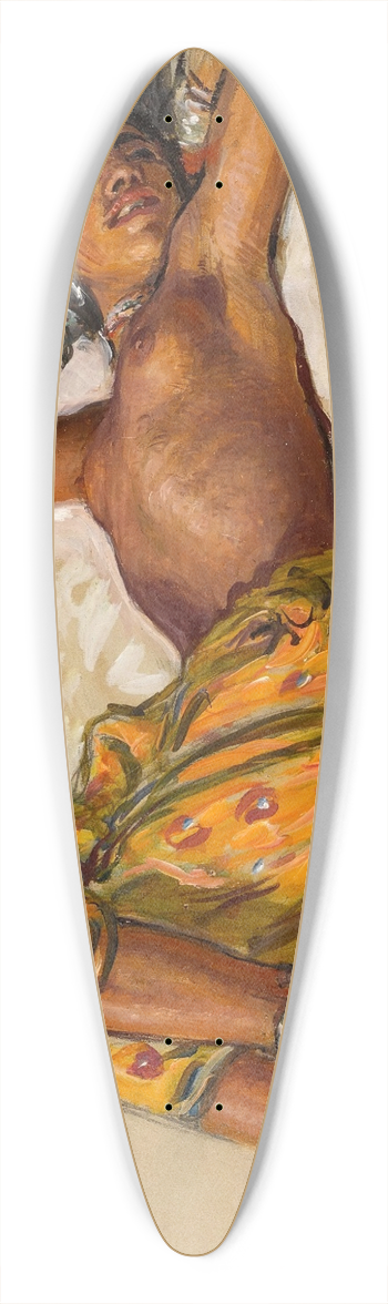 tienne Dinet - Baigneuse aux bijoux 39.3 inch art pintail longboard deck