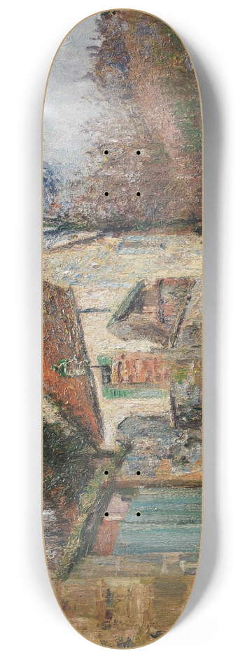 Gustave Loiseau - Le chemin de la Plaine, Pontoise 8.25 inch art skate deck