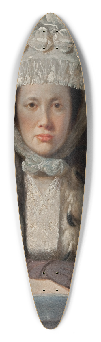 Tilly Kettle - Portrait of Anne Howard-Vyse 39.3 inch art pintail longboard deck