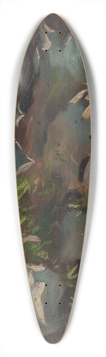 Torsten Wasastjerna - Lichen 39.3 inch art pintail longboard deck