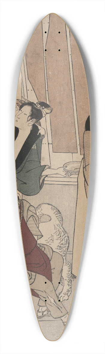 Toyokuni Utagawa - Satsuki 39.3 inch art pintail longboard deck