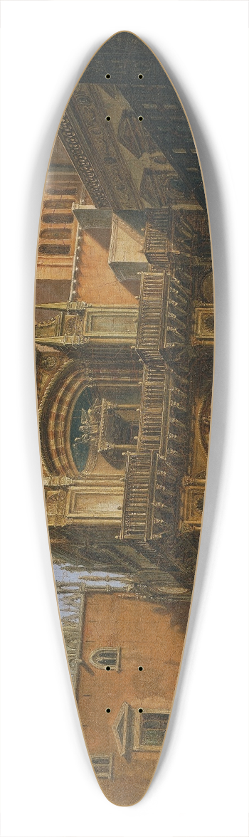 Tranquillo Orsi - Der Hof des Dogenpalastes 39.3 inch art pintail longboard deck