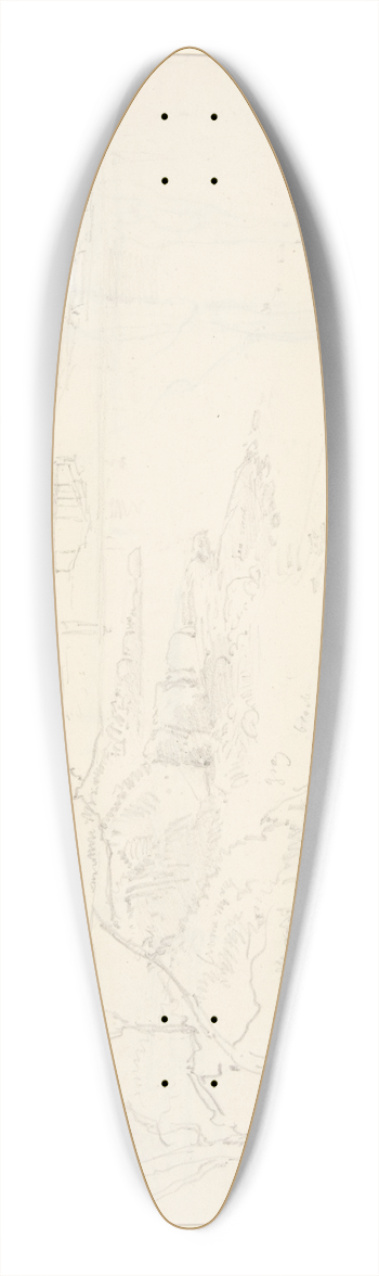 Truman Seymour - Coast View 39.3 inch art pintail longboard deck