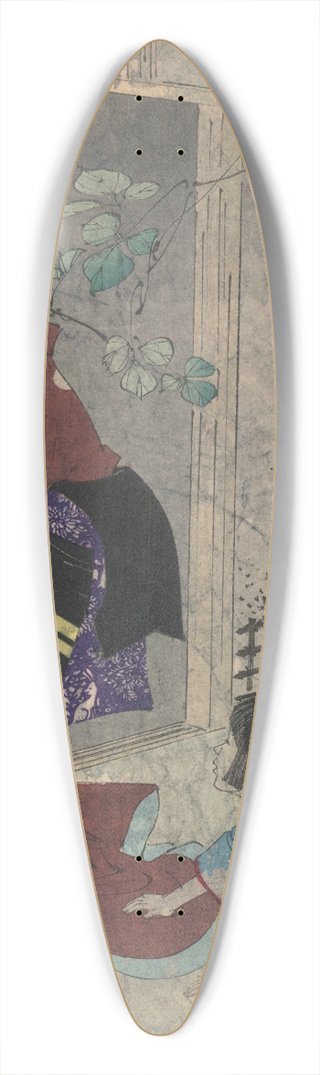 Tsukioka Yoshitoshi - Kuzu no ha 39.3 inch art pintail longboard deck