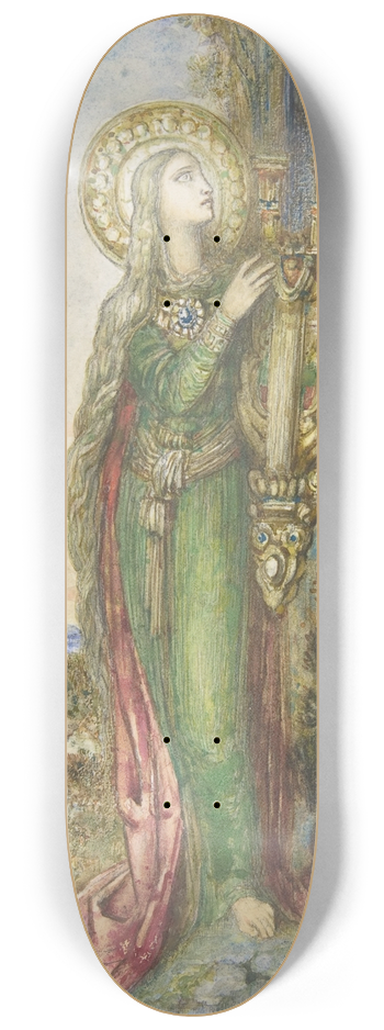 Gustave Moreau - Saint Cecilia 8.25 inch art skate deck