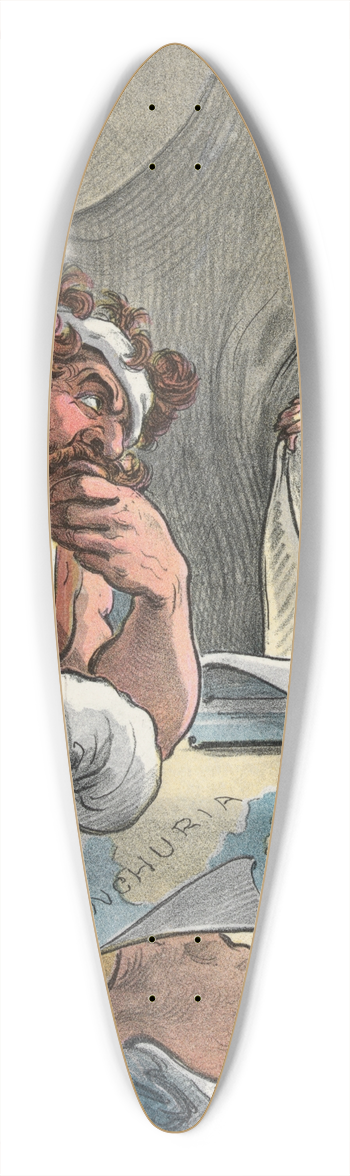 Udo Keppler - A Christmas call 39.3 inch art pintail longboard deck