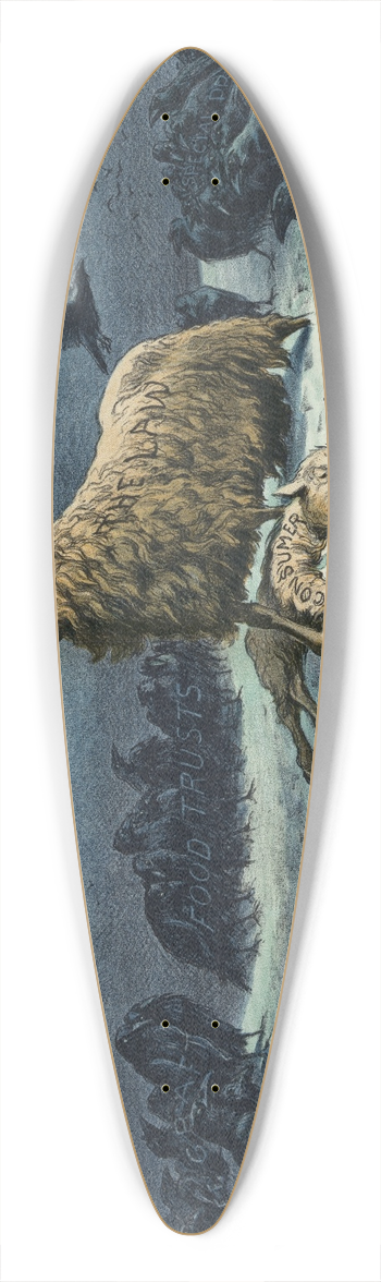 Udo Keppler - Anguish 39.3 inch art pintail longboard deck