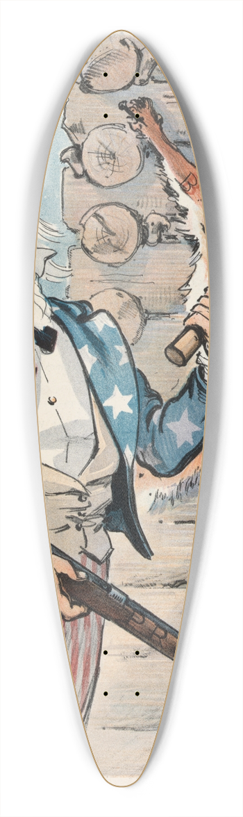 Udo Keppler - Another cause for thanksgiving 39.3 inch art pintail longboard deck