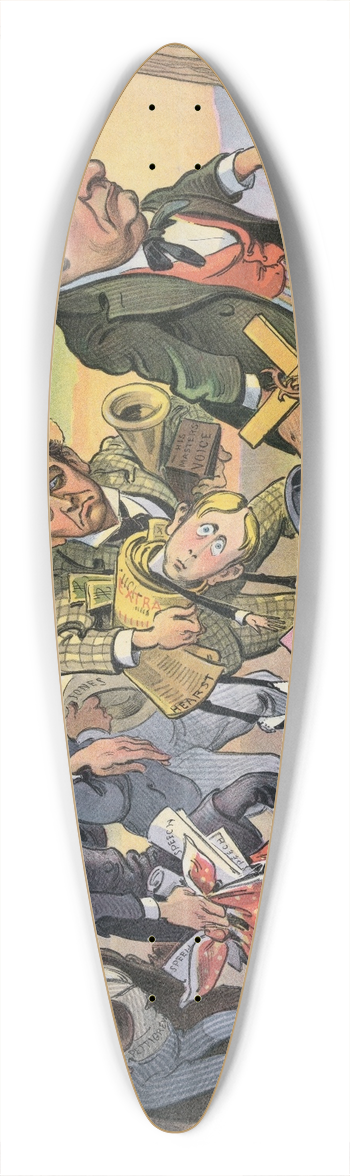 Udo Keppler - Back to the woods 39.3 inch art pintail longboard deck