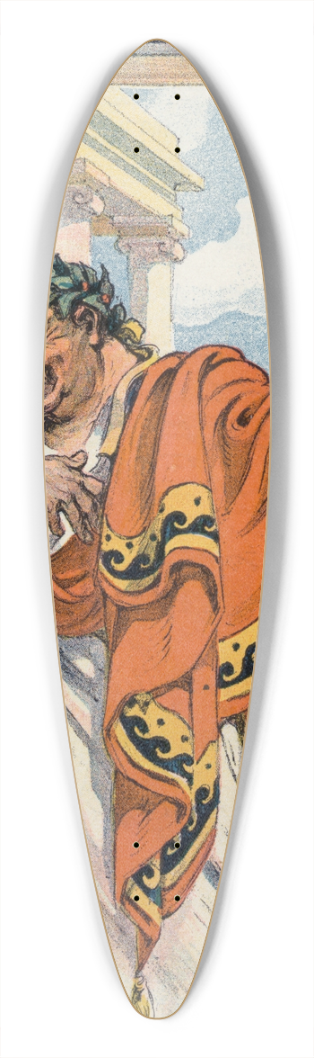 Udo Keppler - Caesars no. 39.3 inch art pintail longboard deck