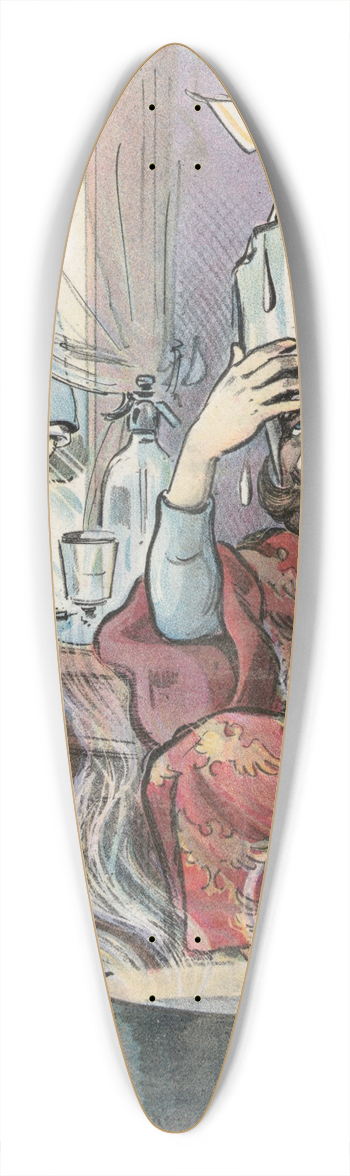 Udo Keppler - Germanys Katzenjammer 39.3 inch art pintail longboard deck