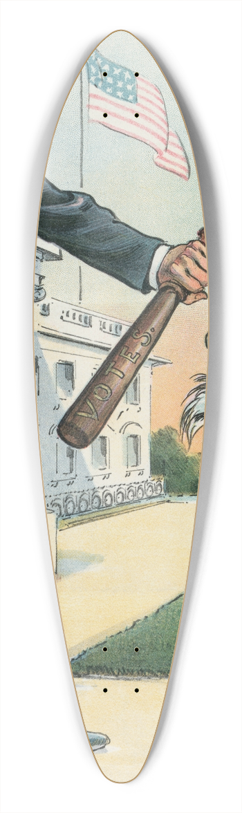 Udo Keppler - He must be kept out 39.3 inch art pintail longboard deck