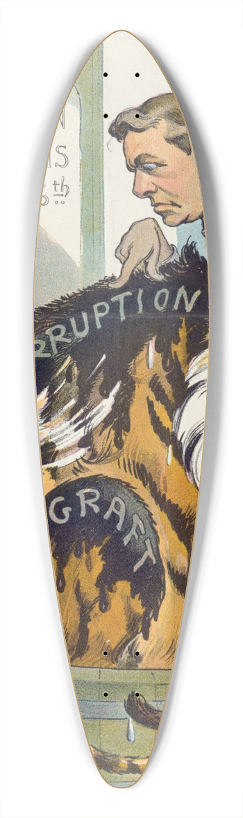 Udo Keppler - His first bath 39.3 inch art pintail longboard deck