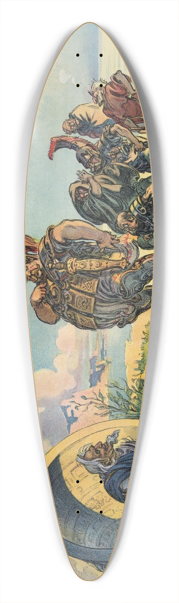 Udo Keppler - If anybody should ask him 39.3 inch art pintail longboard deck