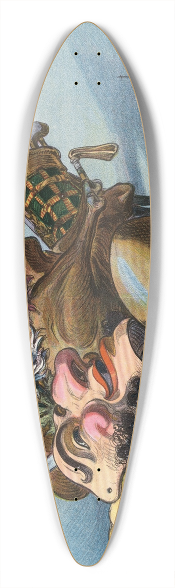 Udo Keppler - Thanksgiving ; a study in proportion 39.3 inch art pintail longboard deck