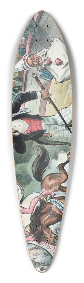 Udo Keppler - The circus has come! 39.3 inch art pintail longboard deck
