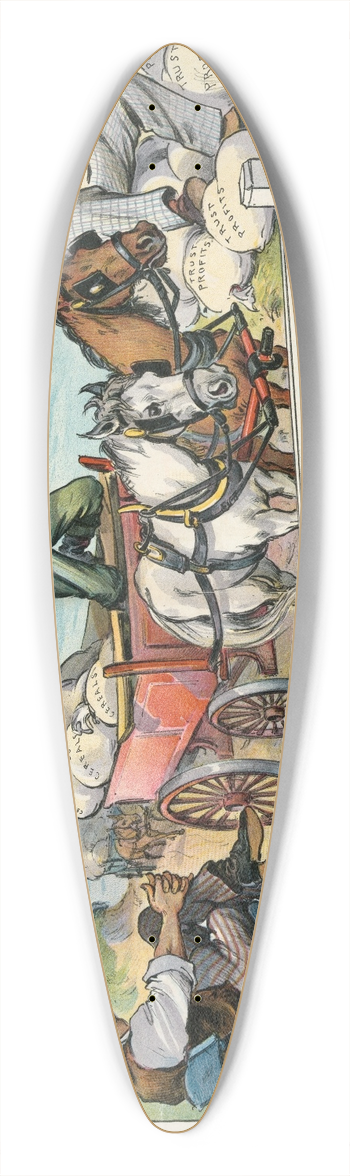 Udo Keppler - The keepers at the gate 39.3 inch art pintail longboard deck