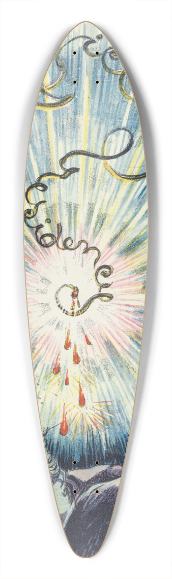 Udo Keppler - The live wire 39.3 inch art pintail longboard deck