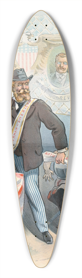 Udo Keppler - The real German-American 39.3 inch art pintail longboard deck