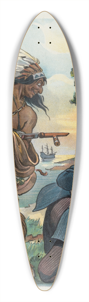 Udo Keppler - Where would we be 39.3 inch art pintail longboard deck