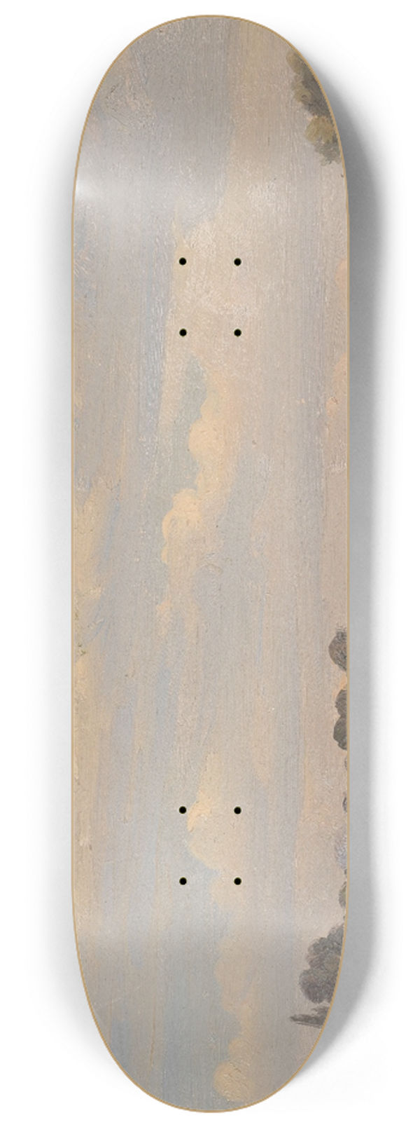 Gustav Friedrich Papperitz - Landschaftsstudie 8.25 inch art skate deck