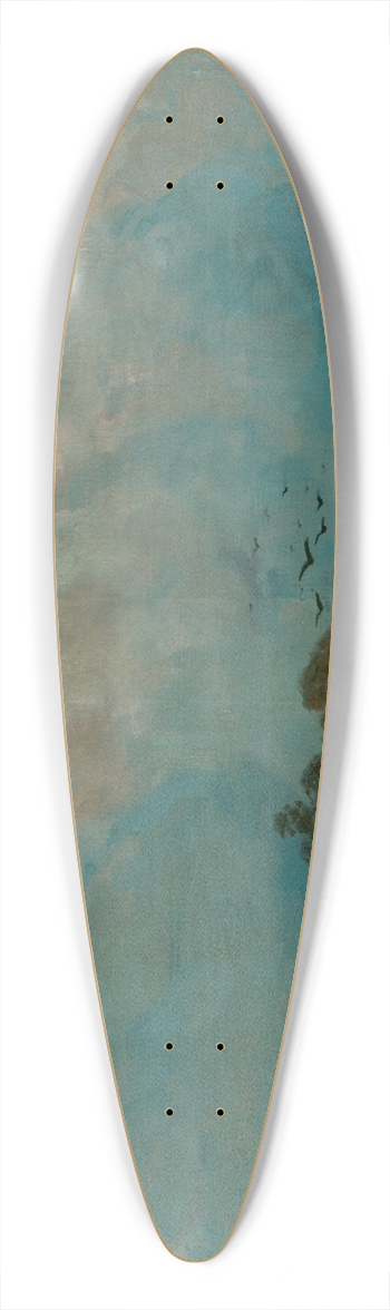 udovt ordk - Pine 39.3 inch art pintail longboard deck