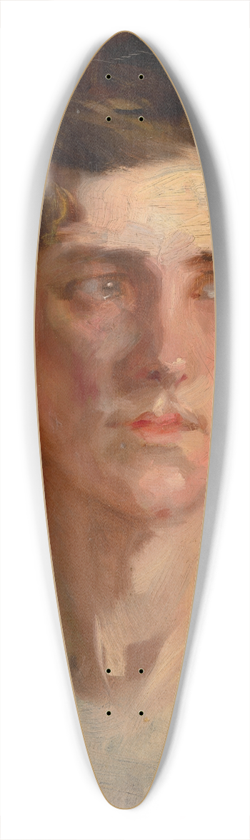 udovt Pitthordt - Head Study of a Woman 39.3 inch art pintail longboard deck