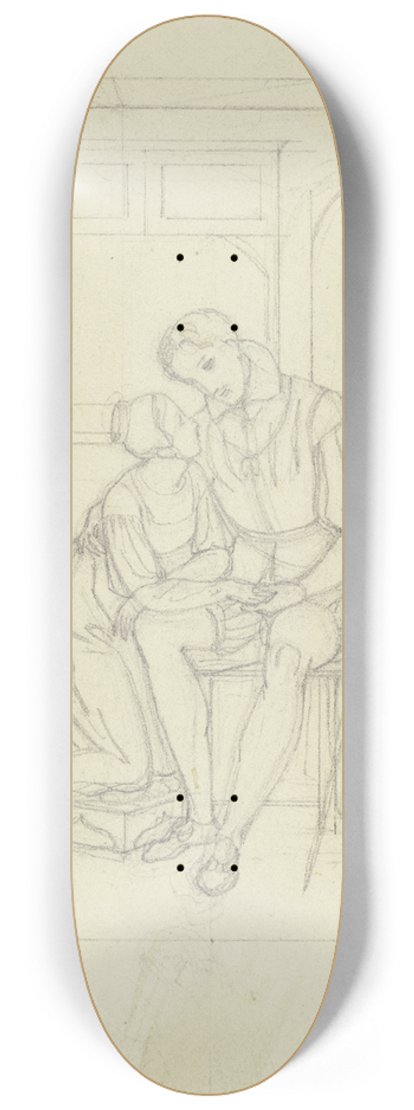 Gustav Heinrich Naecke - Egmont and Klrchen 8.25 inch art skate deck