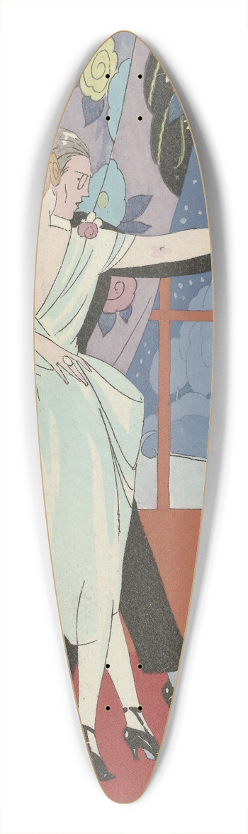 Umberto Brunelleschi - Dansend paar 39.3 inch art pintail longboard deck